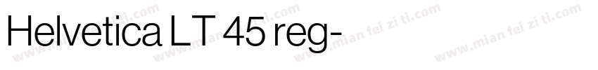 Helvetica LT 45 reg字体转换